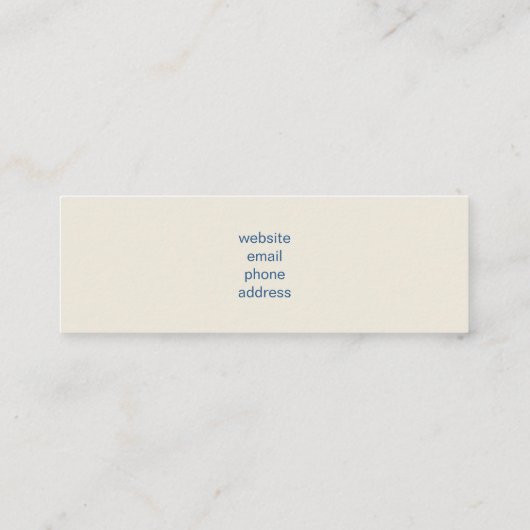 Beaker & Test Tube Science Geëerd Mini Visitekaartje (Achterkant)