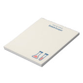 Beaker & Test Tube Science Geëerd Notitieblok (Linkerzijde)