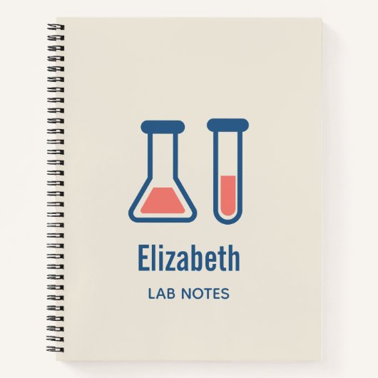 Beaker & Test Tube Science Geëerd Notitieboek (Voorkant)