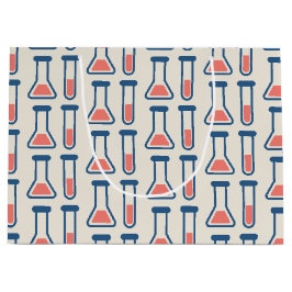 Beaker & Test Tube Science Geëerd Patroon Groot Cadeauzakje