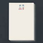 Beaker & Test Tube Science Geëerd Post-it® Notes<br><div class="desc">Sticky noten met een schattige tekening van een reageerbuis en een bekerglas. Ideaal voor soorten wetenschap.</div>