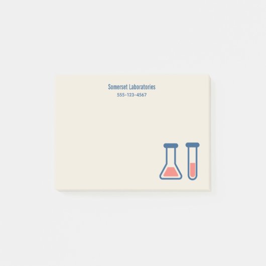 Beaker & Test Tube Science Geëerd Post-it® Notes (Voorkant)