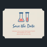 Beaker & Test Tube Science Geëerd Save The Date<br><div class="desc">Sparen de datumkaart met een schattige tekening van een reageerbuis en een bekerglas. Ideaal voor wetenschappelijke liefhebbers.</div>