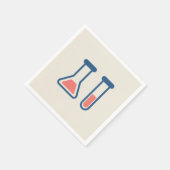 Beaker & Test Tube Science Geëerd Servet (Hoek)