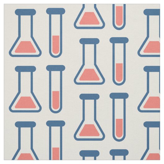 Beaker & Test Tube Science Geëerd Stof (Swatch)