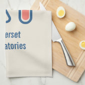 Beaker & Test Tube Science Geëerd Theedoek (Quarter Fold)