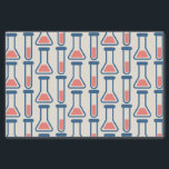 Beaker & Test Tube Science Geëerd Tissuepapier<br><div class="desc">Weefpapier met een schattige tekening van een reageerbuis en een bekerglas. Ideaal voor soorten wetenschap.</div>