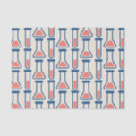 Beaker & Test Tube Science Geëerd Tissuepapier<br><div class="desc">Weefpapier met een schattige tekening van een reageerbuis en een bekerglas. Ideaal voor soorten wetenschap.</div>