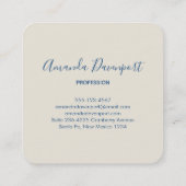 Beaker & Test Tube Science Geëerd Vierkante Visitekaartje (Achterkant)