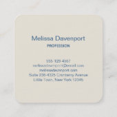 Beaker & Test Tube Science Geëerd Vierkante Visitekaartje (Achterkant)