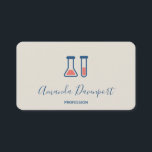 Beaker & Test Tube Science Geëerd Visitekaartje<br><div class="desc">Visitekaartjes met een schattige tekening van een reageerbuis en een bekerglas. Ideaal voor soorten wetenschap.</div>