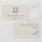 Beaker & Test Tube Science Geëerd Visitekaartje (Voorkant / Achterkant)