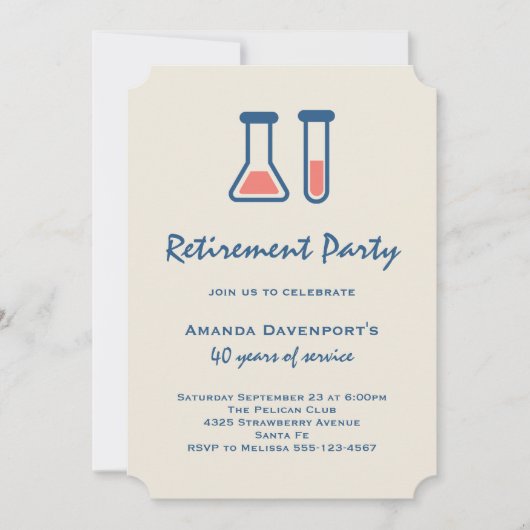 Beaker & Test Tube Science Met uitzondering van re Kaart (Voorkant)