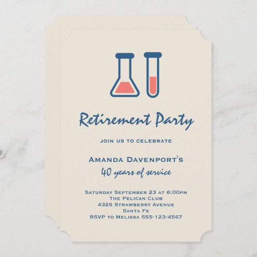 Beaker & Test Tube Science Met uitzondering van re Kaart (Voorkant / Achterkant)