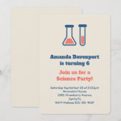 Beaker & Test Tube Science Vervolgende dag Kaart (Voorkant / Achterkant)