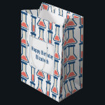 Beaker & Test Tube Science Vervolgende dag Medium Cadeauzakje<br><div class="desc">Gift bag met een schattige tekening van een reageerbuis en een bekerglas. Ideaal voor soorten wetenschap.</div>