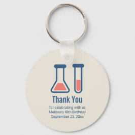 Beaker & Test Tube Science Vervolgende dag Sleutelhanger