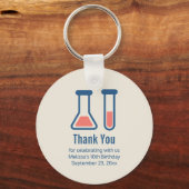 Beaker & Test Tube Science Vervolgende dag Sleutelhanger (Voorkant)