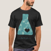 Beaker with heart medical lab tech love lab week t-shirt (Voorkant)
