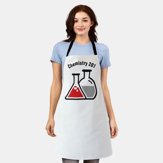 Beakers Design Chemistry Science Schort (Gedragen)