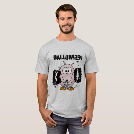 Beakless Budgie Halloween BOO T-shirt (Voorkant volledig)