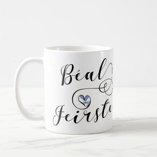 Béal Feirste Flag Heart, Belfast Koffiemok (Links)