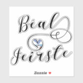Béal Feirste Flag Heart, Belfast Sticker (Vel)