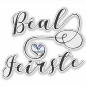 Béal Feirste Flag Heart, Belfast Sticker (Voorkant)