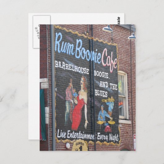 Beale 'n Blues Briefkaart (Voorkant / Achterkant)