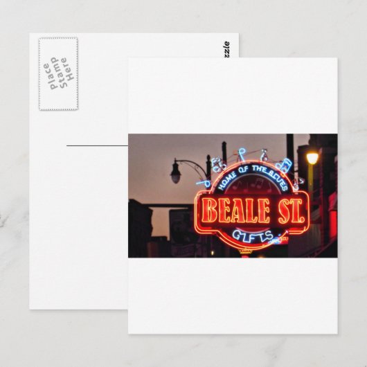 Beale Street Briefkaart (Voorkant / Achterkant)