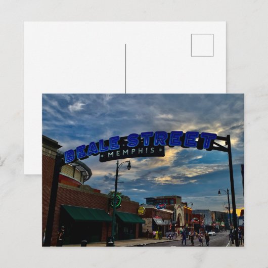Beale Street Briefkaart (Voorkant / Achterkant)