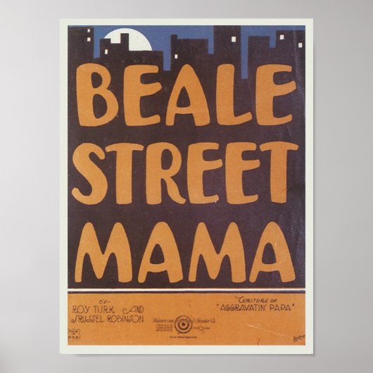 Beale Street Mama Songbook Hoesje Poster (Voorkant)