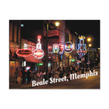 Beale Street, Memphis, Tennesee night scene