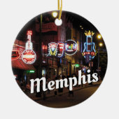 Beale Street, Memphis, Tennessee Keramisch Ornament (Voorkant)
