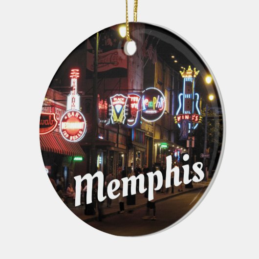 Beale Street, Memphis, Tennessee Keramisch Ornament (Links)