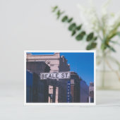 Beale Street sign photo, Memphis, Tennessee Briefkaart (Staand voorkant)