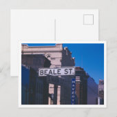 Beale Street sign photo, Memphis, Tennessee Briefkaart (Voorkant / Achterkant)