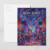 Beale Street Tennessee Briefkaart (Voorkant / Achterkant)