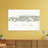 Beale West Side Market and Mission Canvas Afdruk (Insitu (Woonkamer))