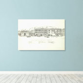 Beale West Side Market and Mission Canvas Afdruk (Insitu (Houten vloer))