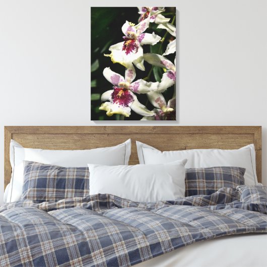 Beallara Orchid Art Wrapped Canvas - 18x24 Afdruk (Insitu (Slaapkamer))
