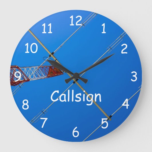Beam Antenna en Callsign Grote Klok (Voorkant)