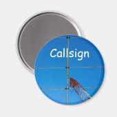 Beam Antenna en Callsign Magneet (Voorkant / Achterkant)