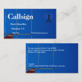 Beam Antenne en Tower Amateur Radio Call Sign Visitekaartje (Voorkant / Achterkant)