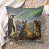 Beam Lingering Whimsical Aurora Animals Painting Kussen (Deken)