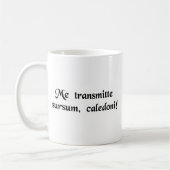 Beam me omhoog, Scotty. Koffiemok (Links)