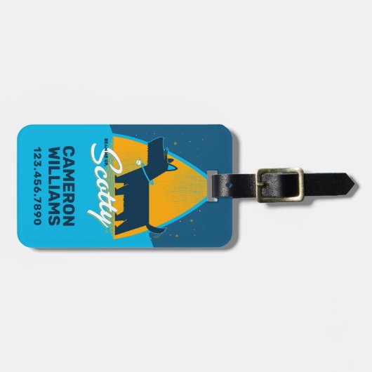 Beam me op Scotty Bagagelabel (Voorkant horizontaal)