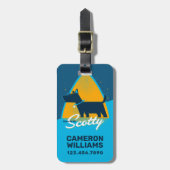 Beam me op Scotty Bagagelabel (Voorkant verticaal)
