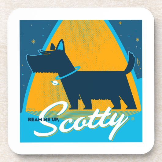 Beam me op Scotty Bier Onderzetter (Voorkant)