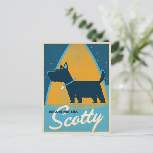 Beam me op Scotty Briefkaart (Staand voorkant)